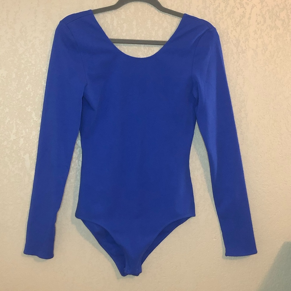 Aritzia Wilfred Free Royal Blue bodysuit sz L